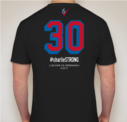 Be a Charlie Wingman! Show your support for Charlie Capalbo! Fundraiser - unisex shirt design - back