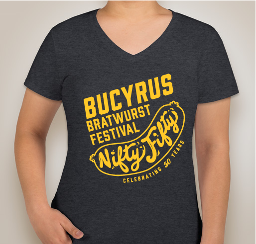 50th Annual Bucyrus Bratwurst Festival Commemorative T-Shirts Fundraiser - unisex shirt design - front