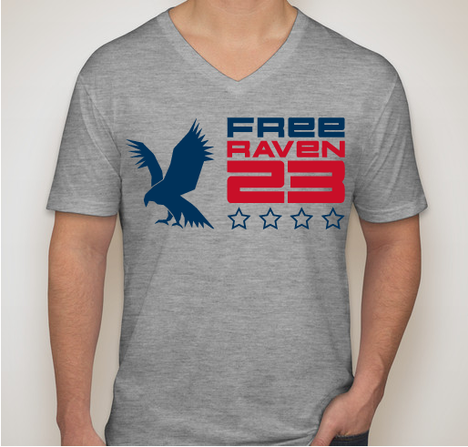 Free Raven 23 Fundraiser - unisex shirt design - front