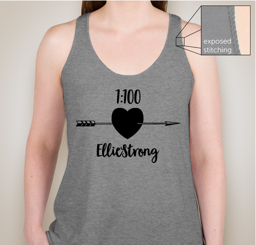 EllieStrong Fundraiser - unisex shirt design - front