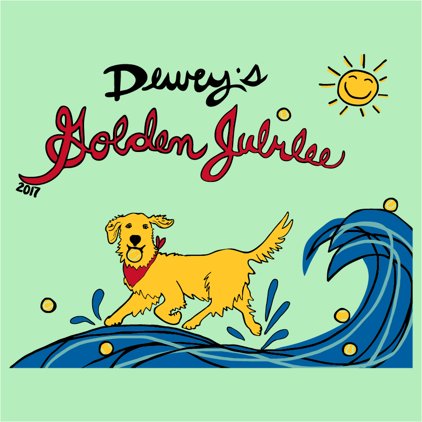 2017 Spring Dewey's Golden Jubilee shirt design - zoomed