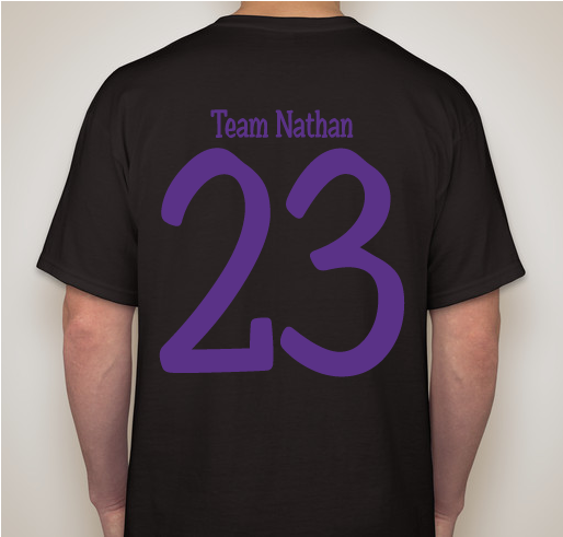 Team Nathan!!Cystic Fibrosis Awareness!! Fundraiser - unisex shirt design - back
