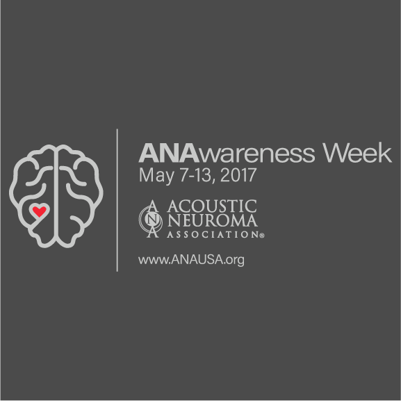 Acoustic Neuroma Awareness Week 2017 shirt design - zoomed