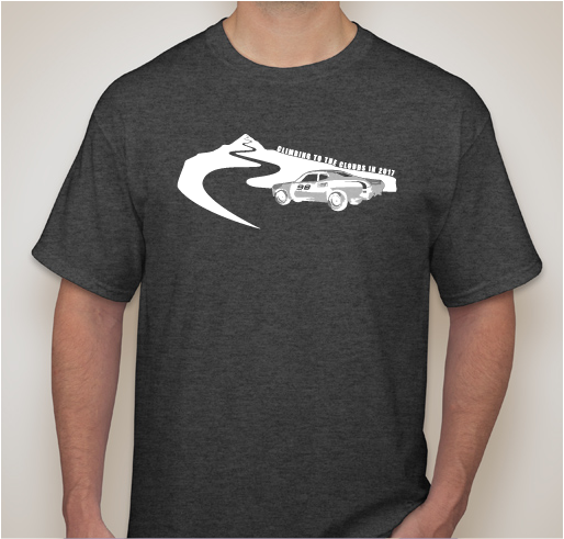Mad Max Dart races Climb to the Clouds Fundraiser - unisex shirt design - front