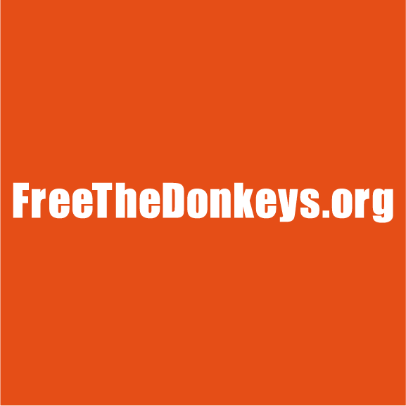 Free The Donkeys! shirt design - zoomed