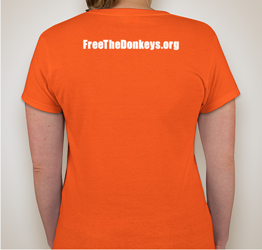 Free The Donkeys! Fundraiser - unisex shirt design - back