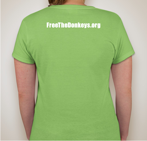 Free The Donkeys! Fundraiser - unisex shirt design - back
