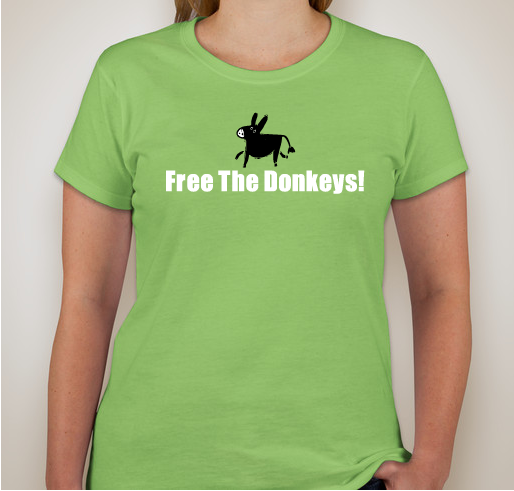 Free The Donkeys! Fundraiser - unisex shirt design - front