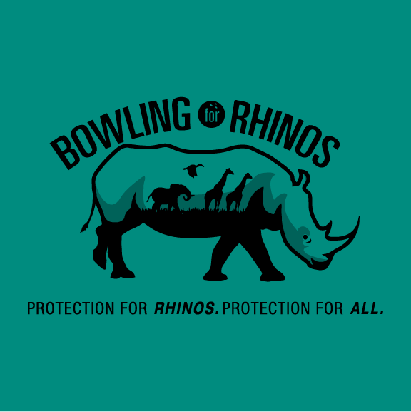AAZK Jacksonville Bowling for Rhinos 2017 shirt design - zoomed