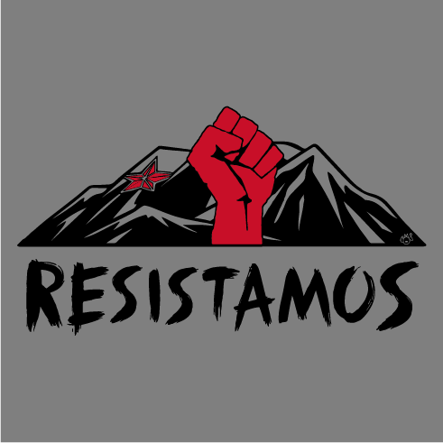 ¡Resistamos! Buy a shirt to pledge your support for the immigrants of the El Paso border region. shirt design - zoomed