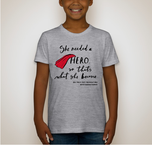 She Needed a Hero Fundraiser - unisex shirt design - back