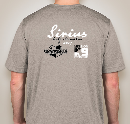 HRC Sirius Half Marathon 2017 Fundraiser - unisex shirt design - back