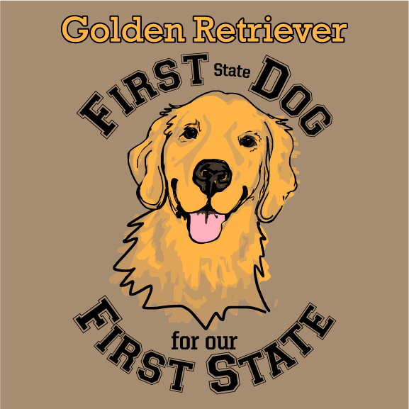 First State Dog for First State shirt design - zoomed