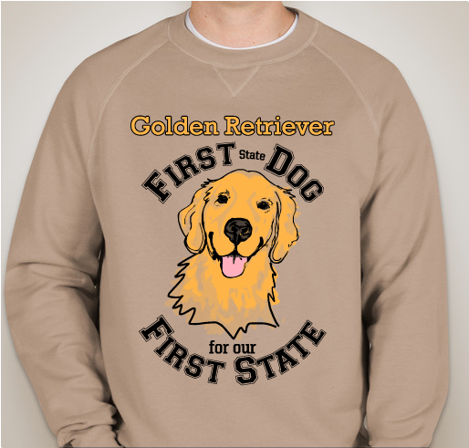 First State Dog for First State Fundraiser - unisex shirt design - front