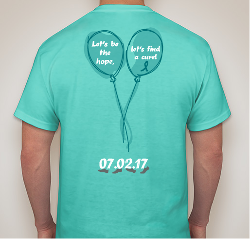 Breanne Sleater Memorial Run/Walk for Adrenal Cancer Fundraiser - unisex shirt design - back