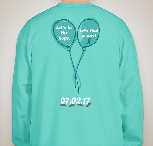 Breanne Sleater Memorial Run/Walk for Adrenal Cancer Fundraiser - unisex shirt design - back