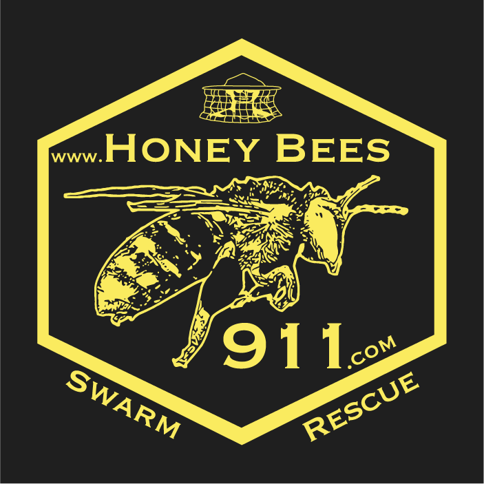 Honey Bees 911 Swarm Rescue Program (Custom Shipping) shirt design - zoomed