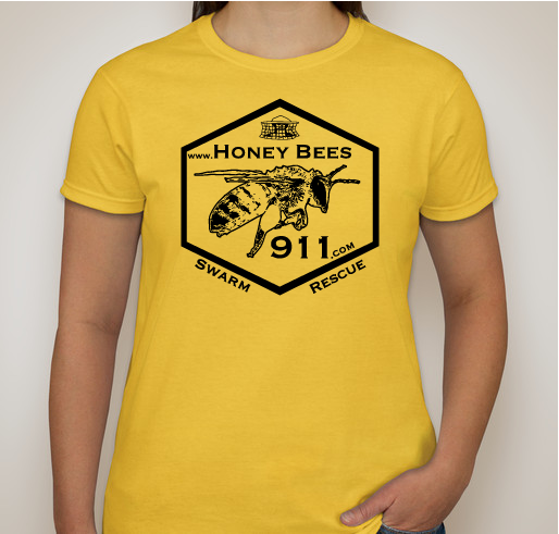 Honey Bees 911 Swarm Rescue Program (Custom Shipping) Fundraiser - unisex shirt design - front