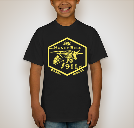 Honey Bees 911 Swarm Rescue Program (Custom Shipping) Fundraiser - unisex shirt design - back