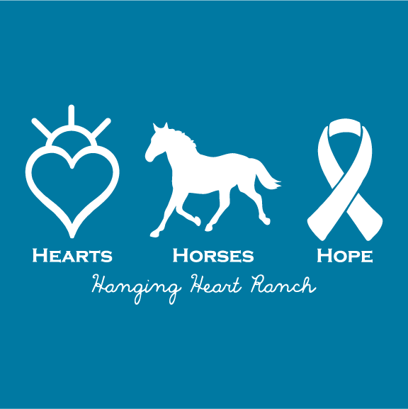 Hanging Heart Ranch - Cancer Support Fundraiser shirt design - zoomed