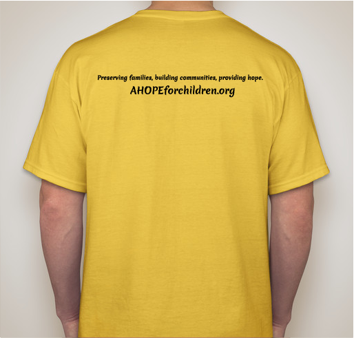 AHOPE For Children Fundraiser - unisex shirt design - back