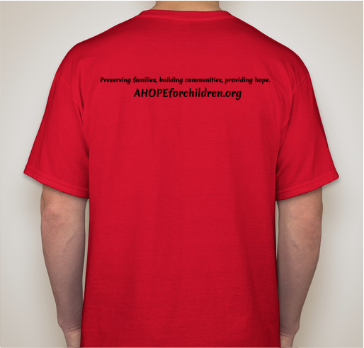 AHOPE For Children Fundraiser - unisex shirt design - back