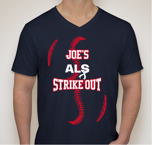 Strike Out ALS for JOE D Fundraiser - unisex shirt design - front
