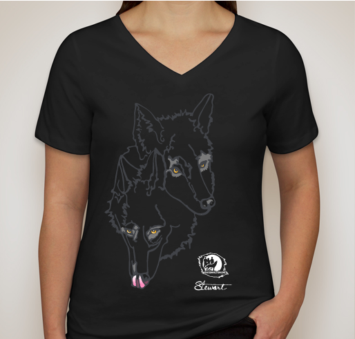 Wolf Connection's 2017 Limited Edition T-shirt Fundraiser! Fundraiser - unisex shirt design - front