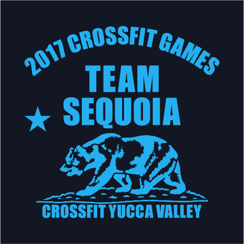 Team Sequoia 2017 CrossFit Games shirt design - zoomed