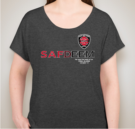 Official SAFD Scott Deem Hero WOD (workout of the day) Tribute Shirt for general public Fundraiser - unisex shirt design - front