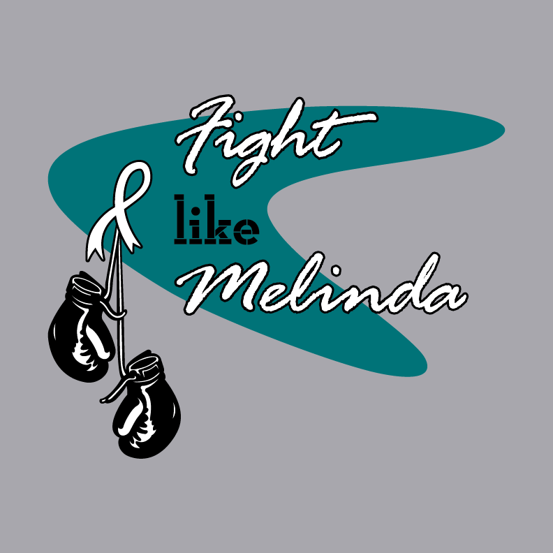 Melinda's Fight shirt design - zoomed