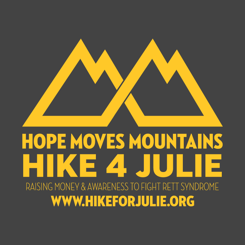 Hike for Julie shirt design - zoomed