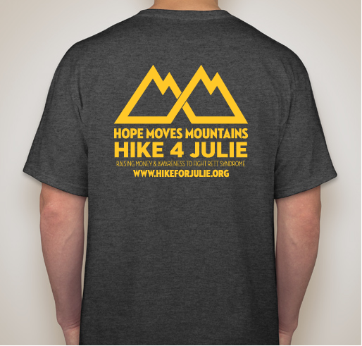 Hike for Julie Fundraiser - unisex shirt design - back