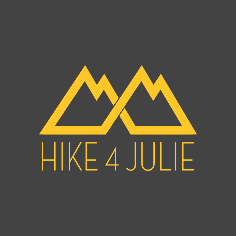 Hike for Julie shirt design - zoomed