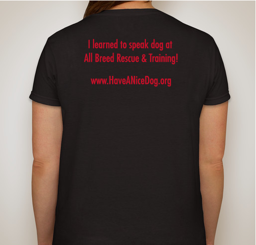 All Breed Rescue & Training Fundraiser - unisex shirt design - back