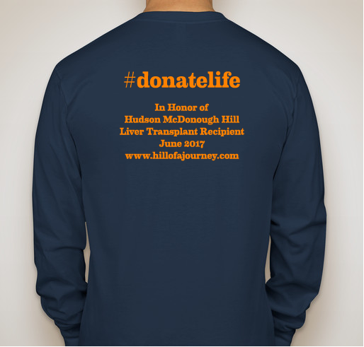 #hillofajourney Fundraiser - unisex shirt design - back