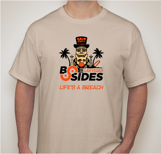BSidesLV 2017 Fundraiser - unisex shirt design - front