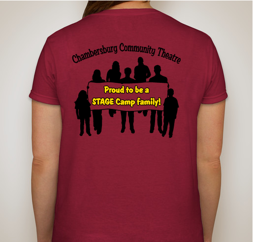 CCT STAGE Camp family Fundraiser - unisex shirt design - back