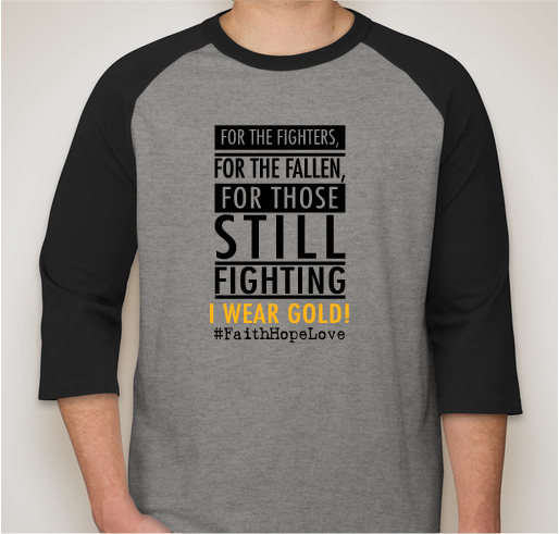 Support Childhood Cancer Warriors with Faith Hope & Love Fundraiser - unisex shirt design - front