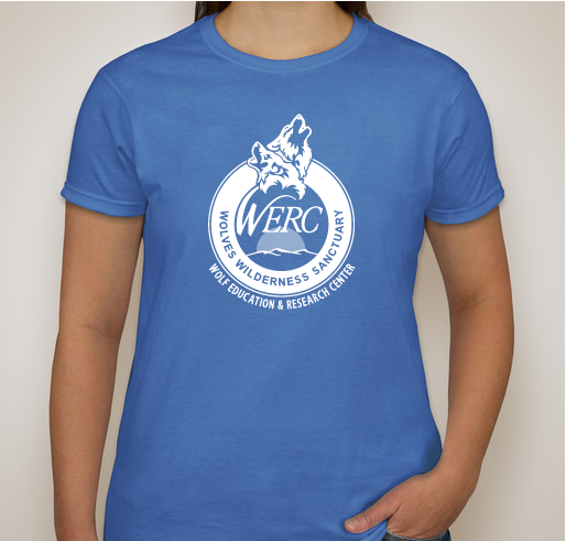Buy a Lady's Shirt. Feed a Wolf. Fundraiser - unisex shirt design - front