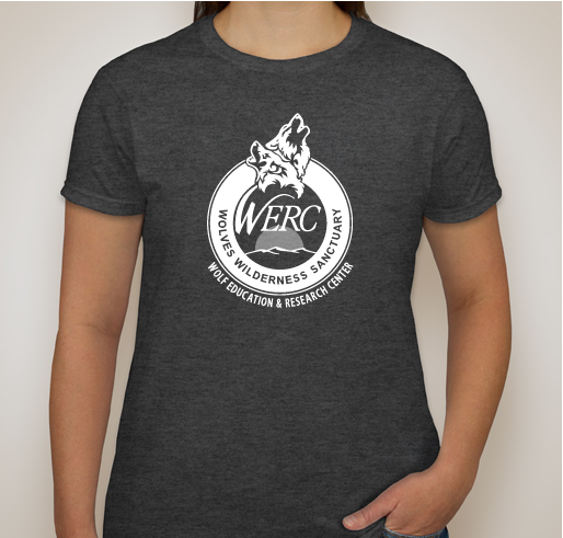 Buy a Lady's Shirt. Feed a Wolf. Fundraiser - unisex shirt design - front