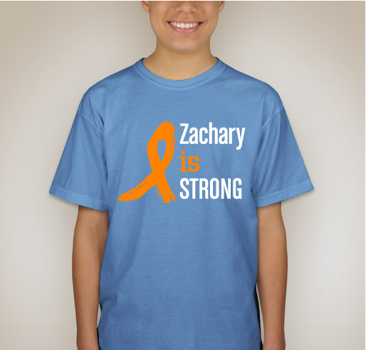 Zachary is STRONG Fundraiser - unisex shirt design - back