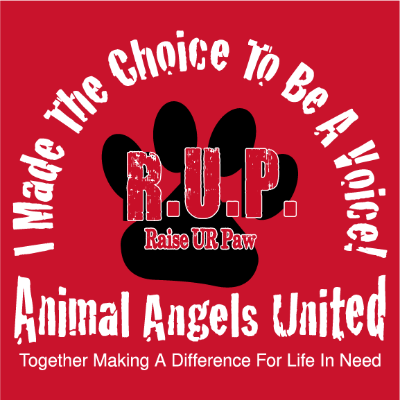 Animal Angels United Campaign shirt design - zoomed