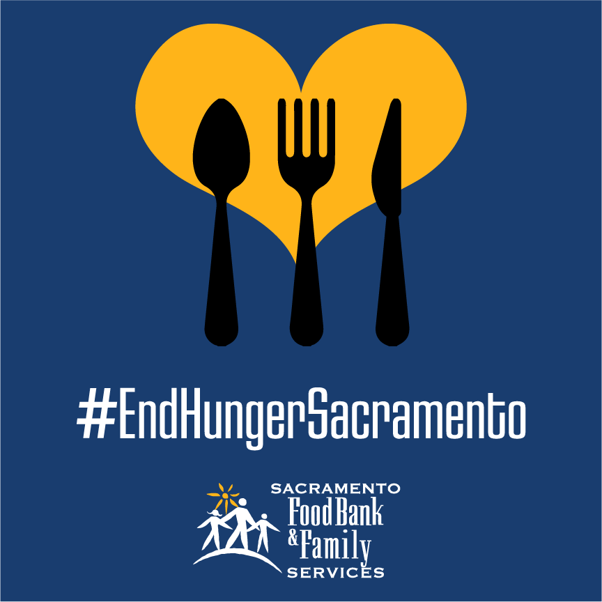 Support SFBFS' fight to #EndHungerSacramento! shirt design - zoomed
