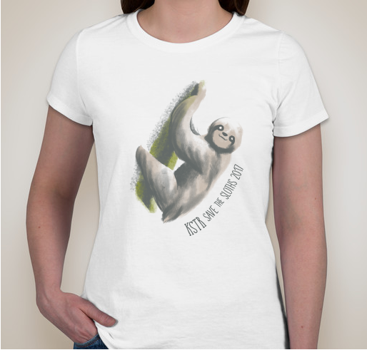 KSTR Save the Sloths 2017 Fundraiser - unisex shirt design - front