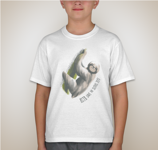 KSTR Save the Sloths 2017 Fundraiser - unisex shirt design - back