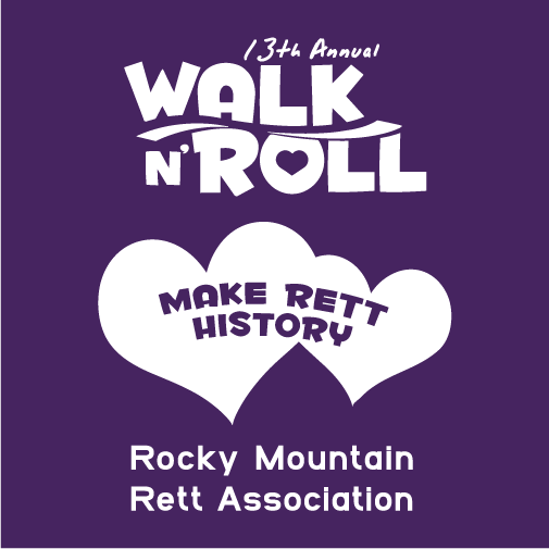 Walk n' Roll 2017 - Help Make Rett History shirt design - zoomed