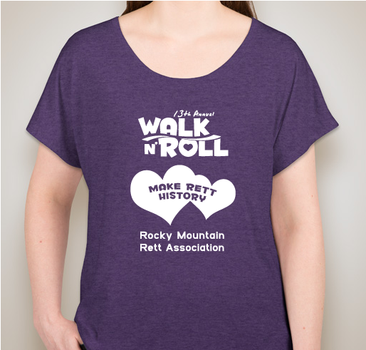 Walk n' Roll 2017 - Help Make Rett History Fundraiser - unisex shirt design - front