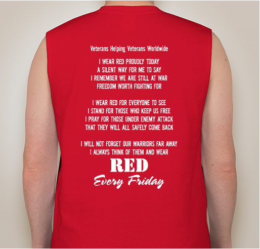 Red Shirt Fridays Fundraiser - unisex shirt design - back