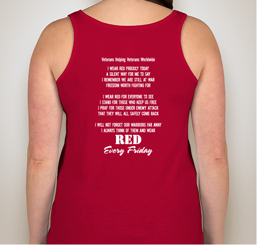 Red Shirt Fridays Fundraiser - unisex shirt design - back